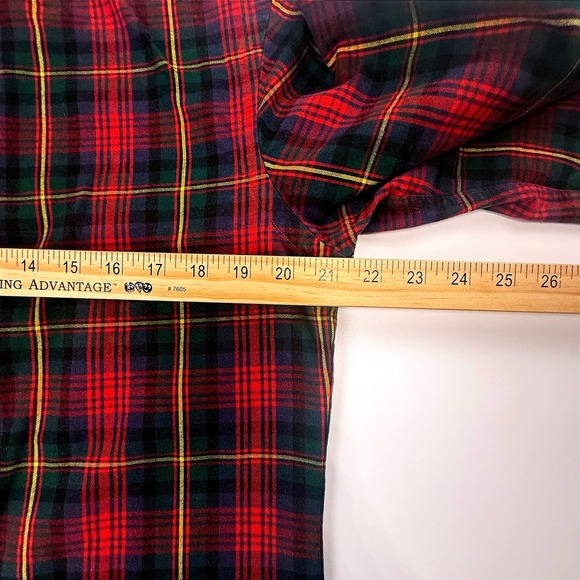 Polo Ralph Lauren Christmas Plaid Button Down Oxford Shirt Men's M Red Black - Picture 10 of 14